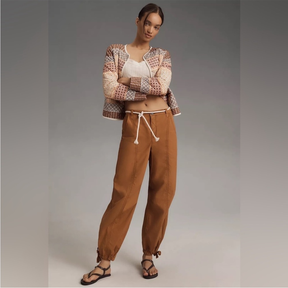 Anthropologie Pilcro Tactical Utility Pants in Warm Brown Size Large